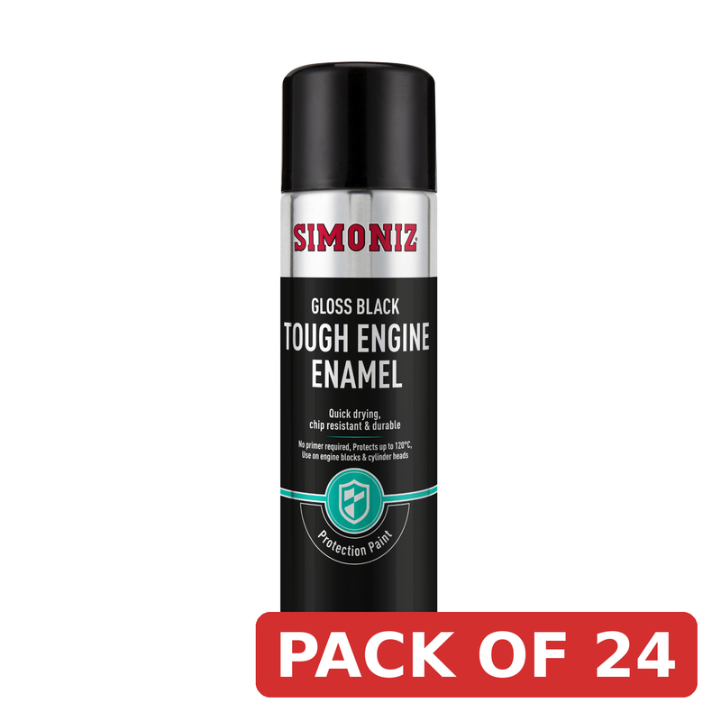 Simoniz Gloss Black Tough Car Spray Paint 500ml