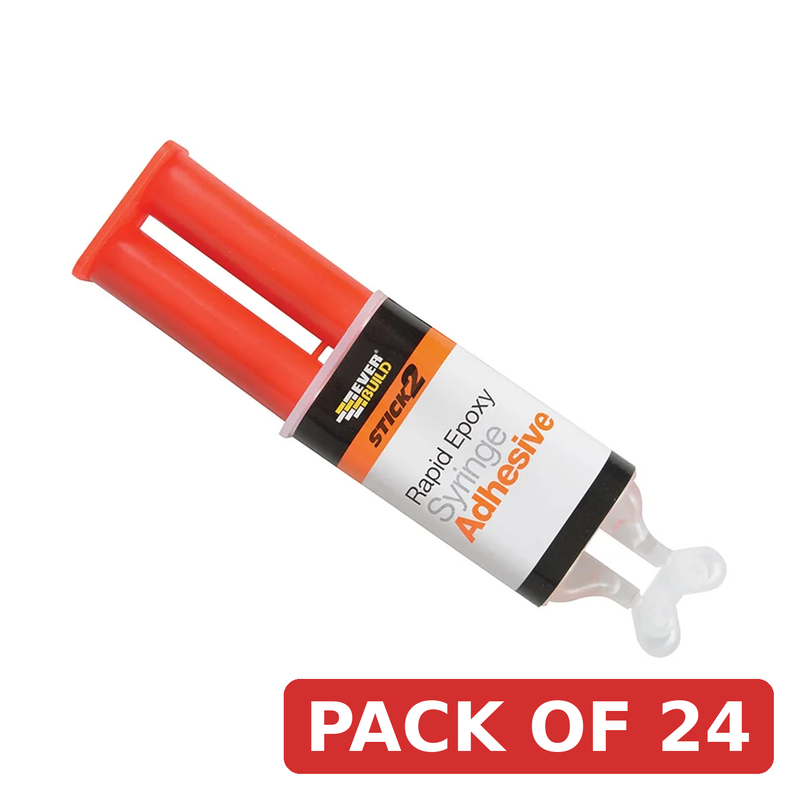 Everbuild Sika STICK2® Rapid Epoxy Syringe 24ml - 483851