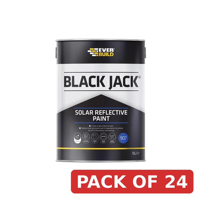 Everbuild Sika Black Jack® 907 Solar Reflective Paint 5 litre - 852668