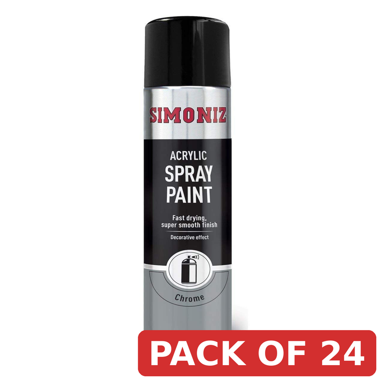 Simoniz Chrome Effect Spray Paint 500ml SIMP20D