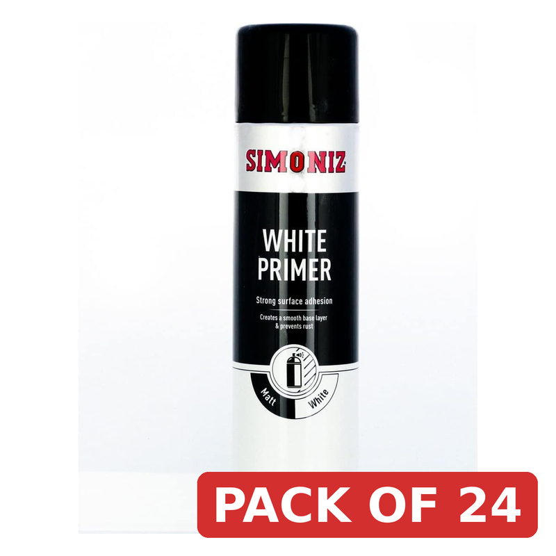 Simoniz Acrylic Primer Spray Paint 500ml White