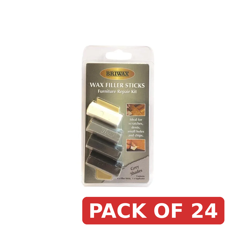 Briwax Wax Filler Sticks Grey Shades (Pack 4) - BWSWSGRY
