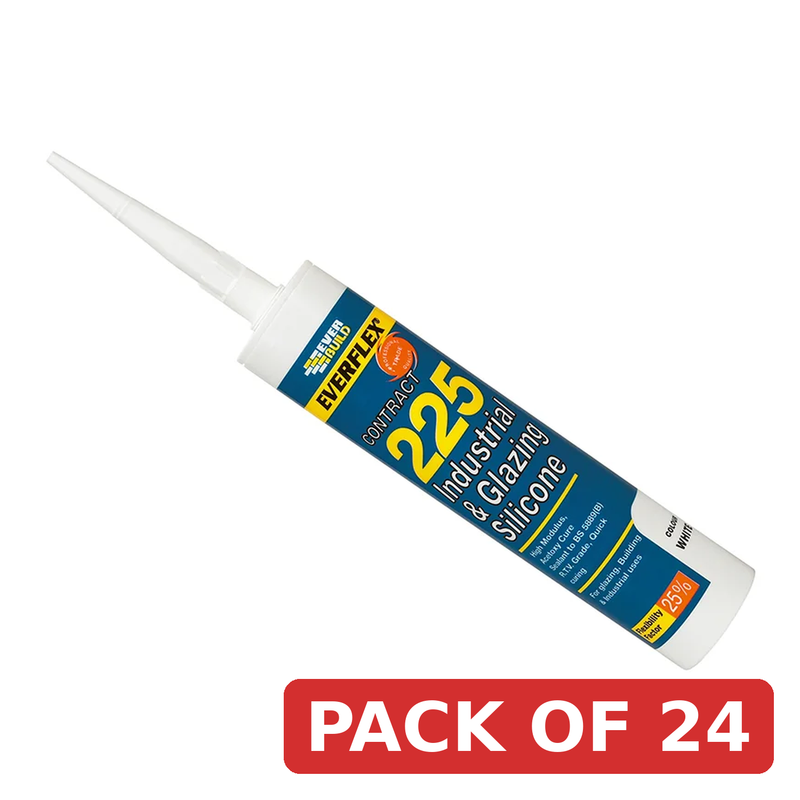 Everbuild Sika Everflex® 225 Industrial & Glazing Silicone Black 295ml