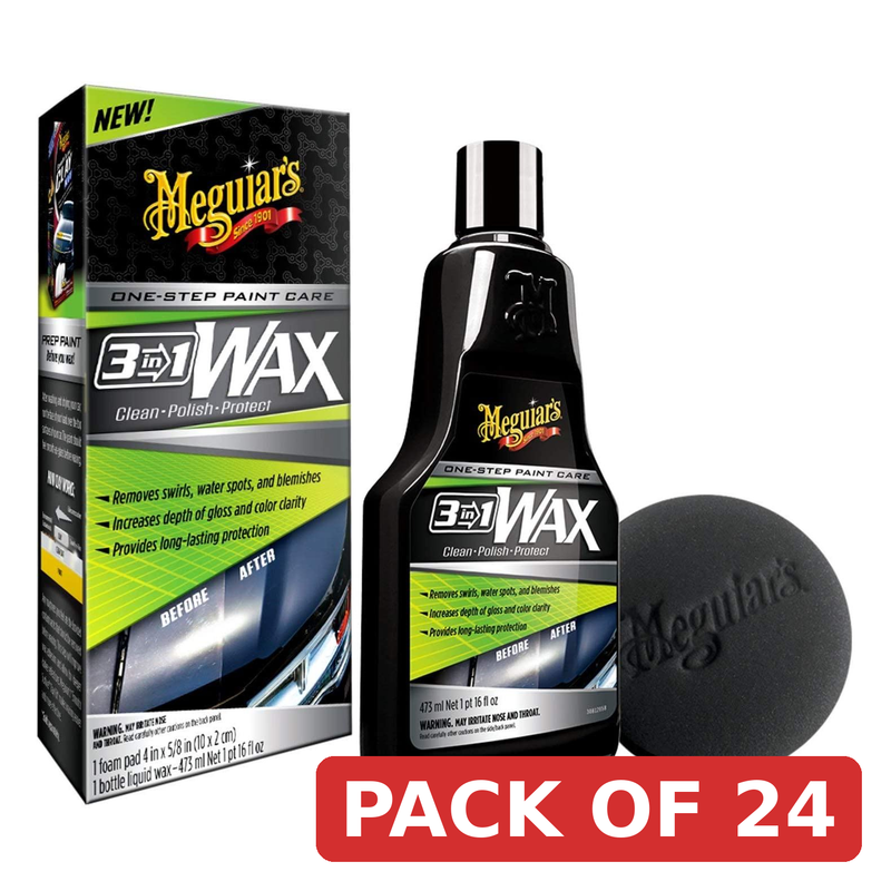 Meguiar's 3-in-1 Wax G191016EU 473ml Car Polish & Protect