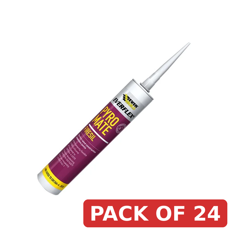 Everbuild Sika Pyro Mate Firesil White 295ml - 486041
