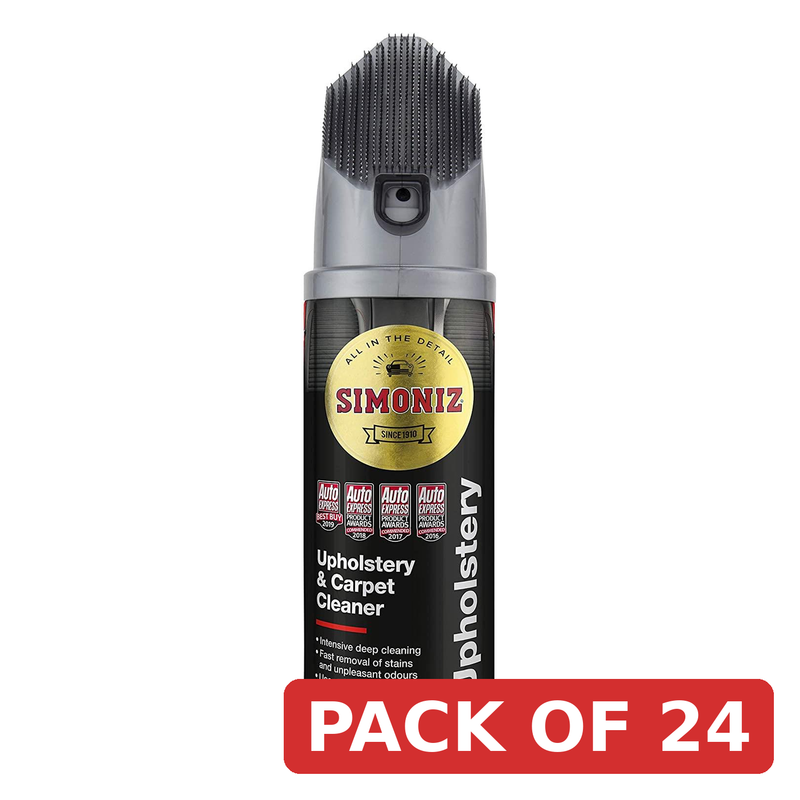 Simoniz Upholstery Cleaner Foam 400ml with Stain Remover Brush