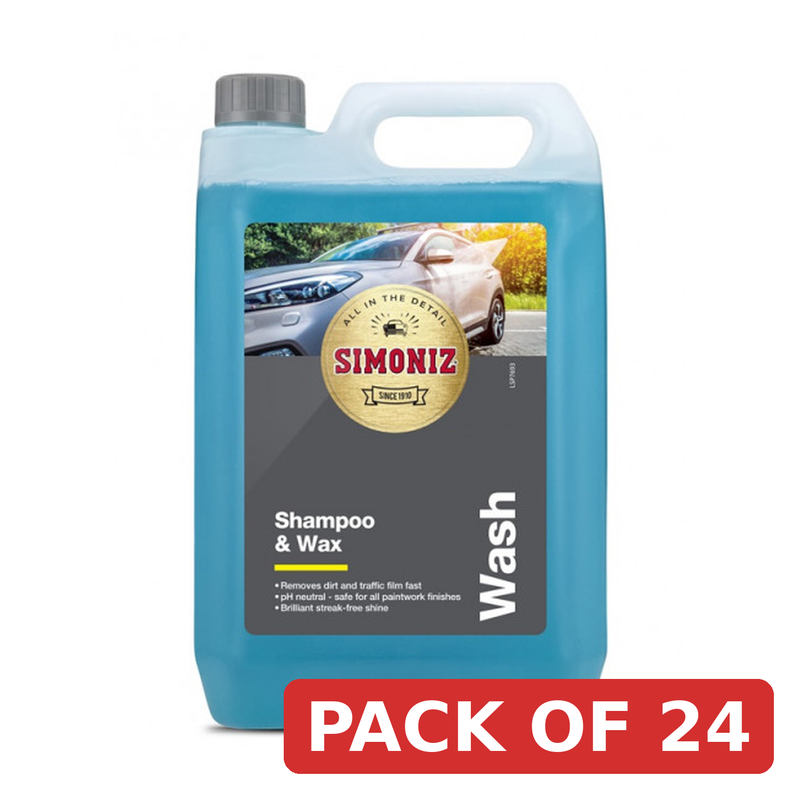 Simoniz Shampoo & Wax - 5 Litre PH Neutral Car Care
