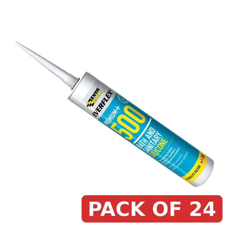 Everbuild Sika SIKASEAL SANITARY SILICONE TRANSPARENT 295ML - 907235