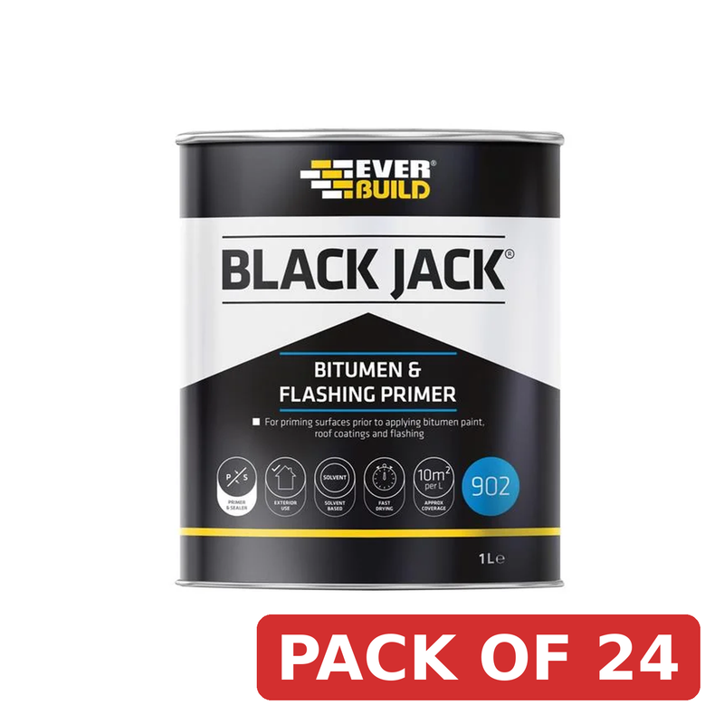 Everbuild Sika Black Jack® 902 Bitumen & Flashing Primer 1 litre - 852670