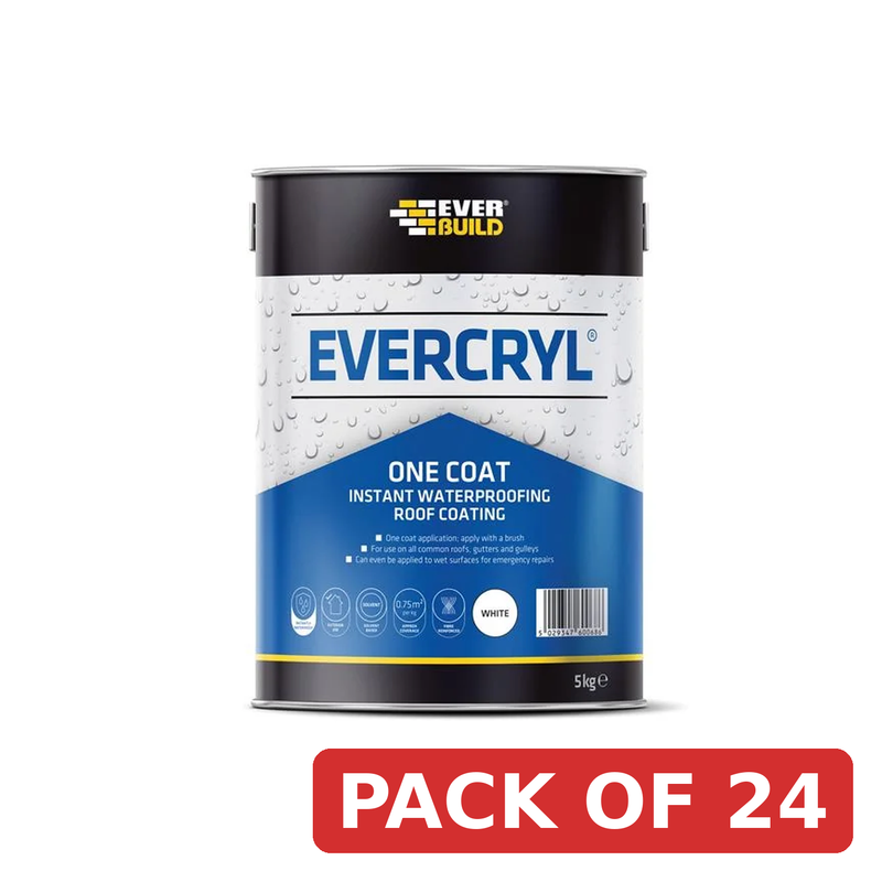 Everbuild Sika Evercryl® One Coat White 5kg - 851555