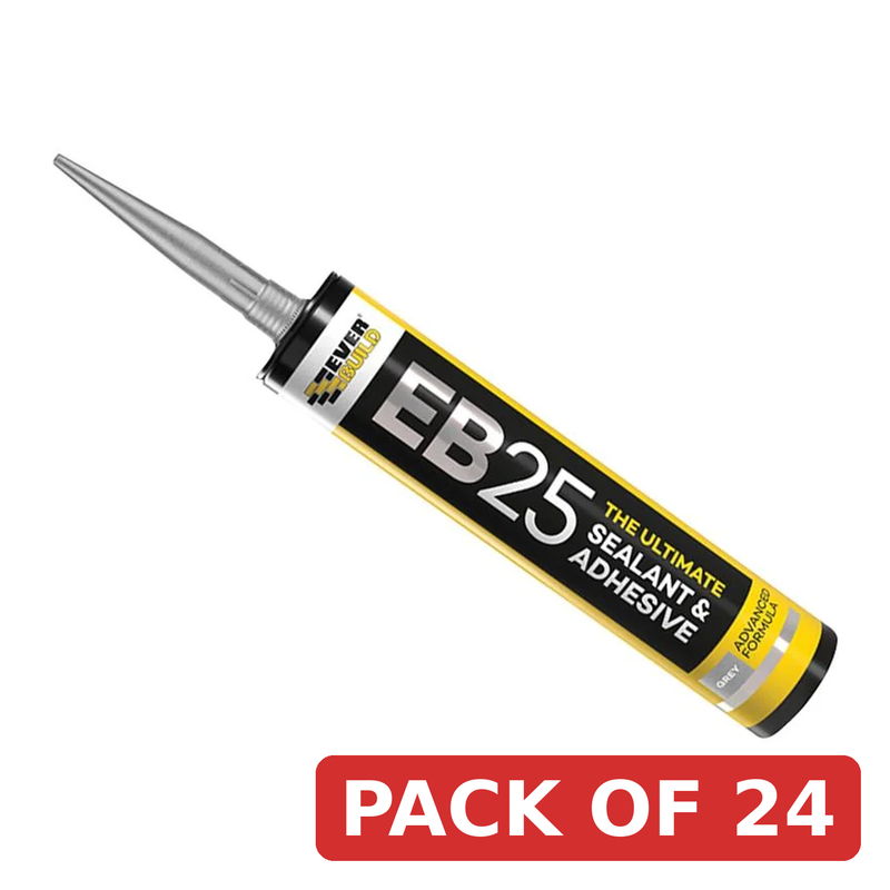 Everbuild Sika EB25 Hybrid Sealant Adhesive Grey 300ml - 605670