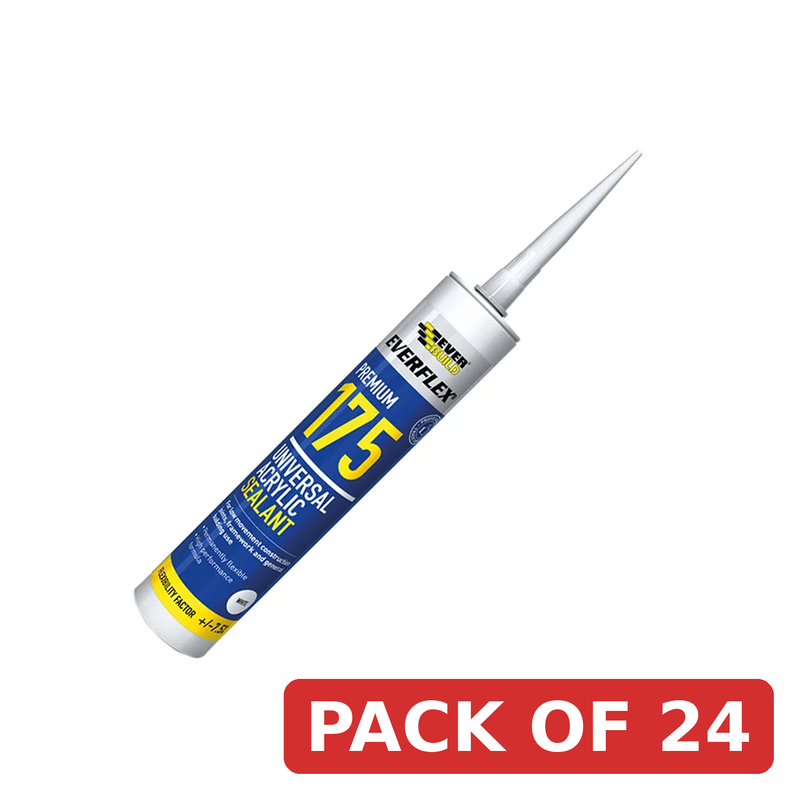 Everbuild Sika SikaSeal® Mould Resistant Caulk+ White 310ml - 880141