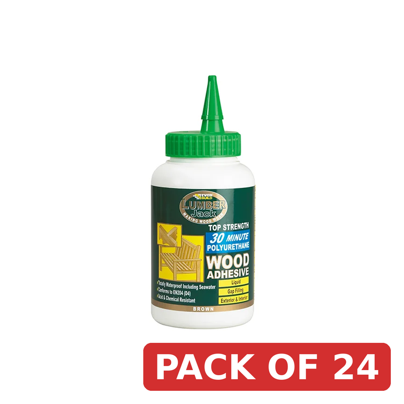 Everbuild Sika Lumberjack 30min Polyurethane Wood Adhesive Liquid 750g