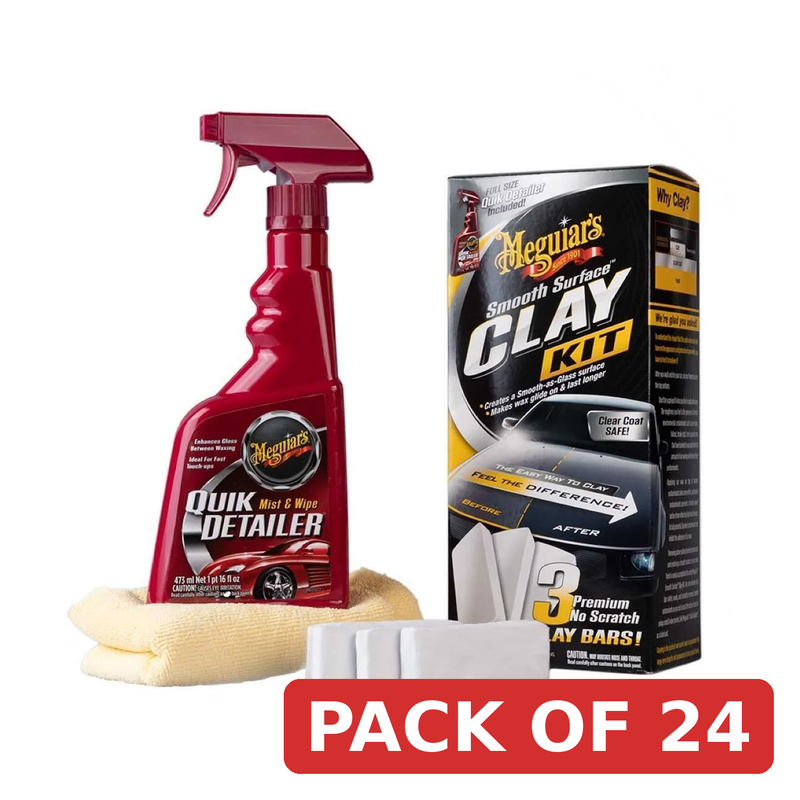 Meguiar's G191700EU Smooth Surface Clay Kit with Quik Detailer
