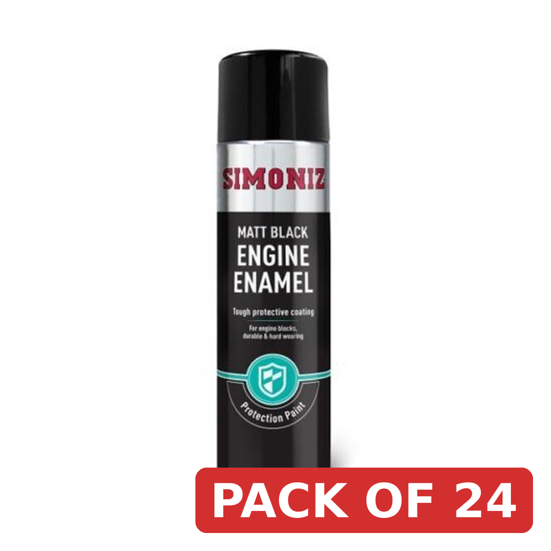 Simoniz Engine Enamel Spray Paint 500ml Matt Black