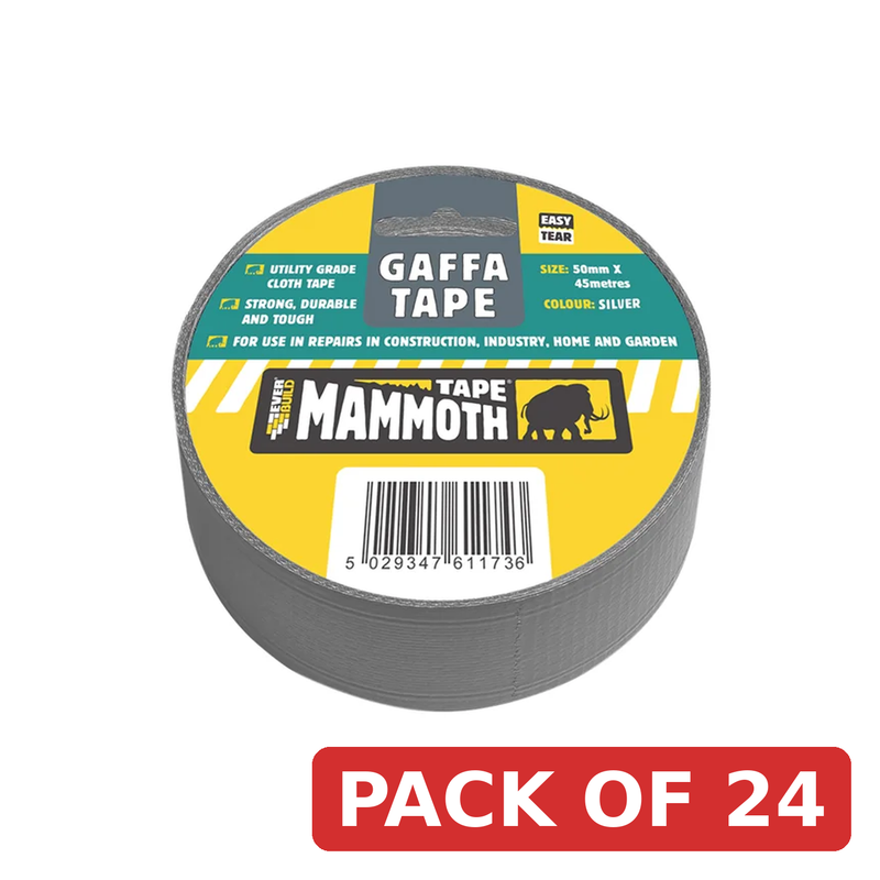 Everbuild Sika Gaffa Tape 50mm x 45m Silver - 696047