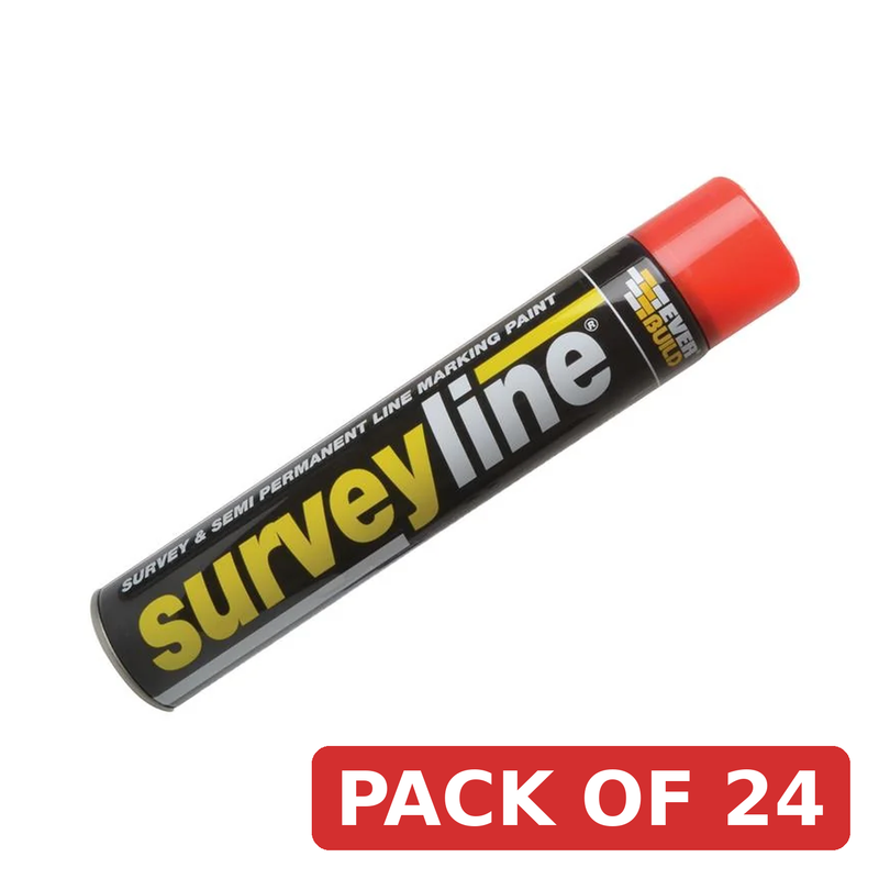 Everbuild Sika Survey Line® Marker Spray Red 700ml - 490213