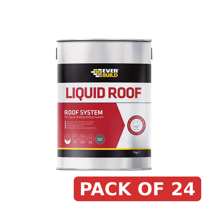 Everbuild Sika Aquaseal Liquid Roof Slate Grey 7kg - 511382