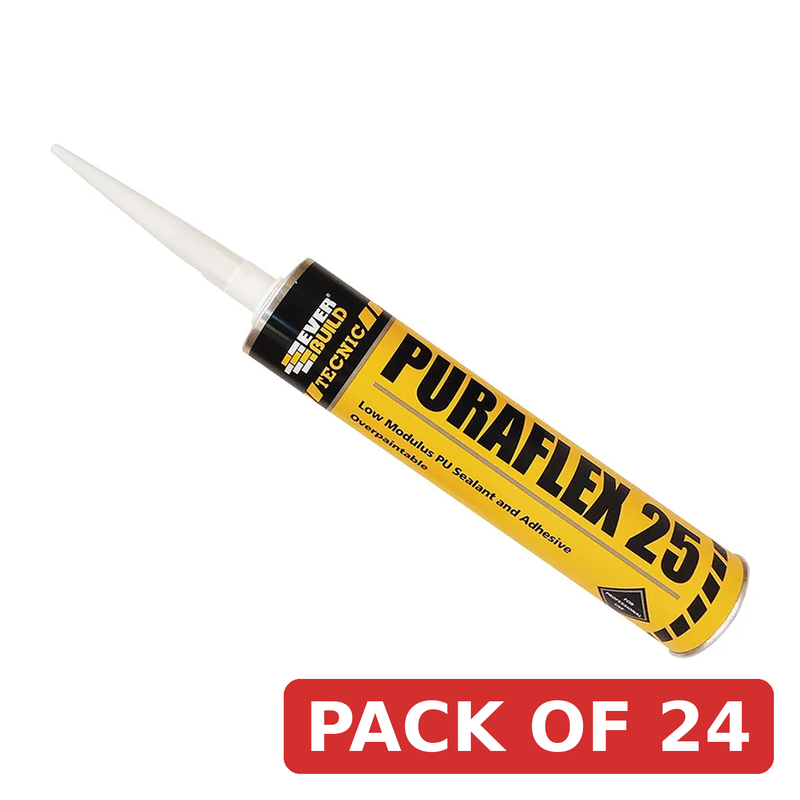 Everbuild Sika Industrial Puraflex 25 Sealant Black 300ml - 464966