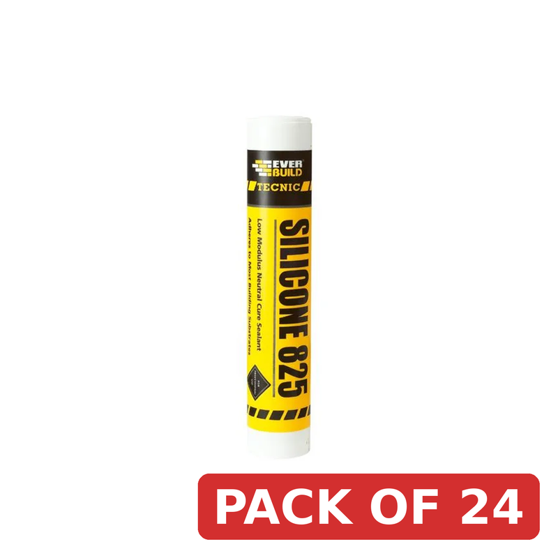 Everbuild Sika Tecnic Silicone 825 White 380ml - 467202