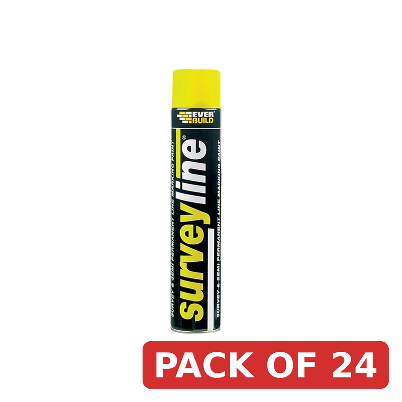 Everbuild Sika Surveyline Marker Spray Yellow 700ml - 490215