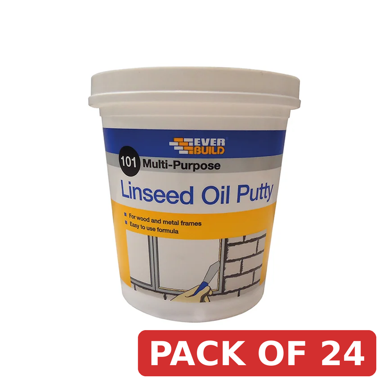 Everbuild Sika 101 Multi-Purpose Linseed Oil Putty Natural 2kg - 480211