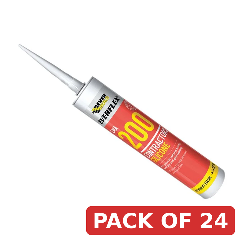 Everbuild Sika Everflex® LMA 200 Contractor's Silicone 295ml Translucent