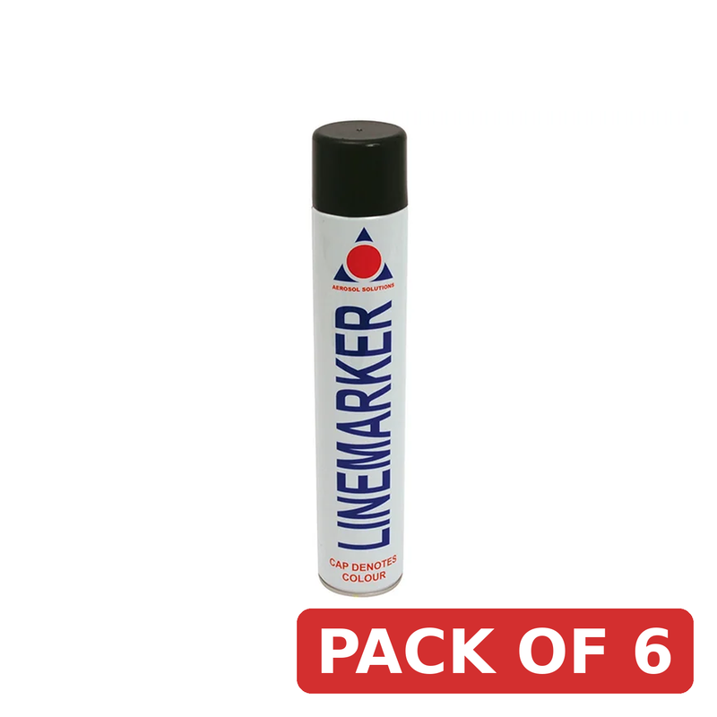Aerosol 0906 Line Marking Spray Paint Black 750ml - 0906