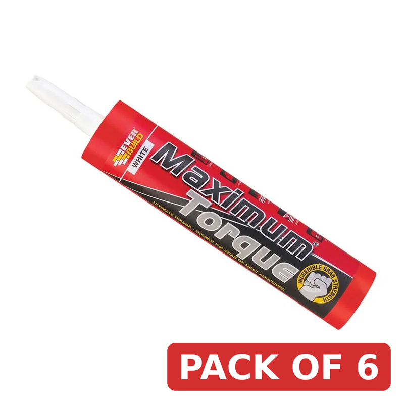Everbuild Sika Maximum Torque Adhesive White 290ml - 484807