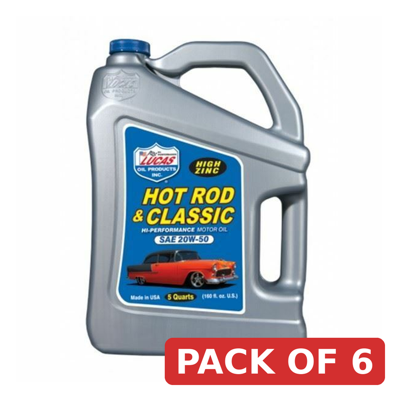 Lucas Oil Hot Rod & Classic Motor Oil SAE 20W-50 4.73L