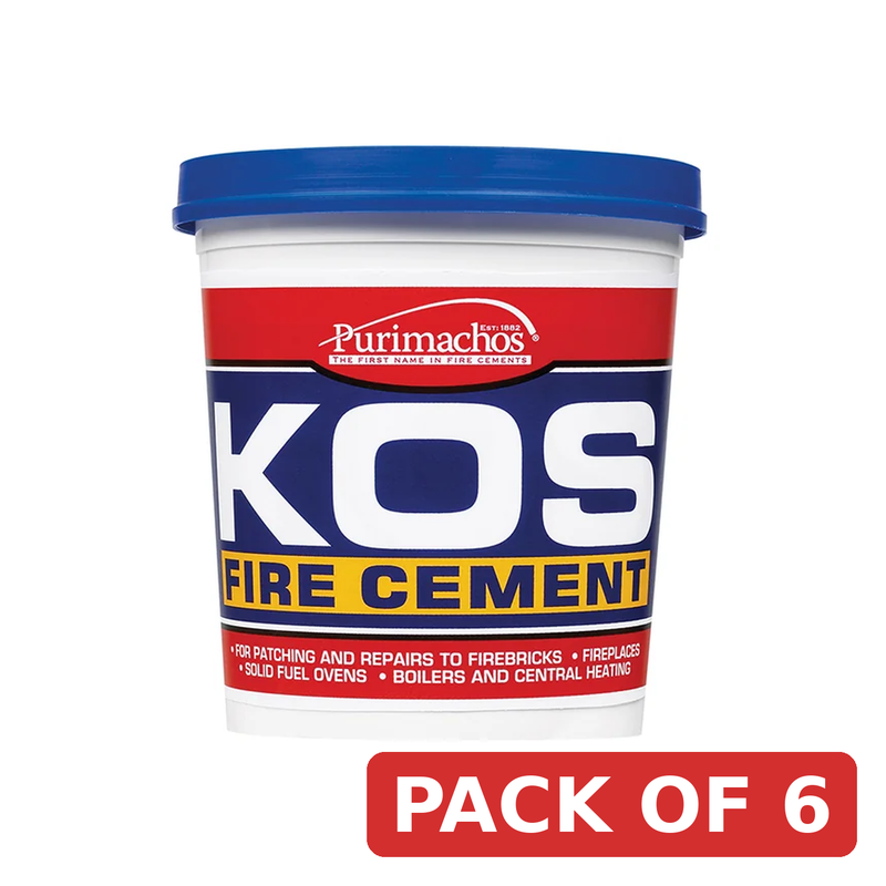 Everbuild Sika KOS Fire Cement Black 500g - 484673