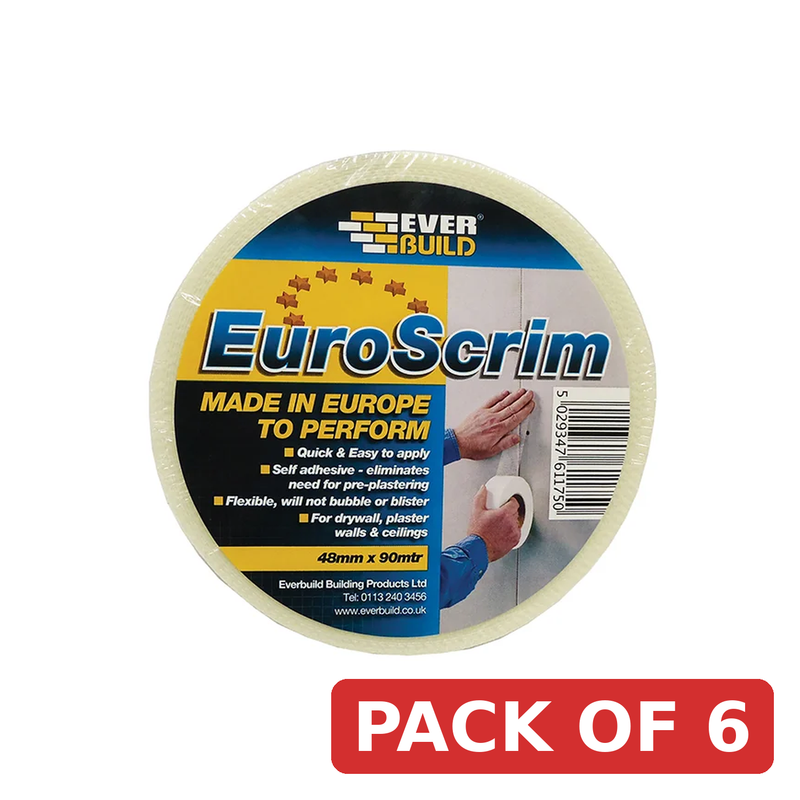 Everbuild Sika Euro Scrim Joint Tape 48mm x 90m