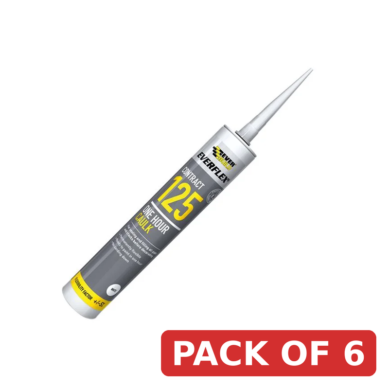 Everbuild Sika SikaSeal® One Hour Caulk White 380ml - 879087