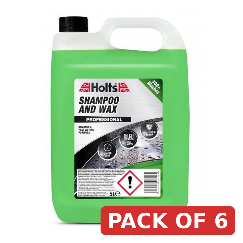 Holts Car Wash Shampoo & Wax - 5 Litre