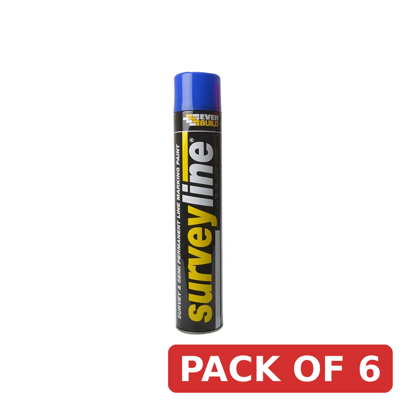 Everbuild Sika Survey Line® Marker Spray Blue 700ml - 490207