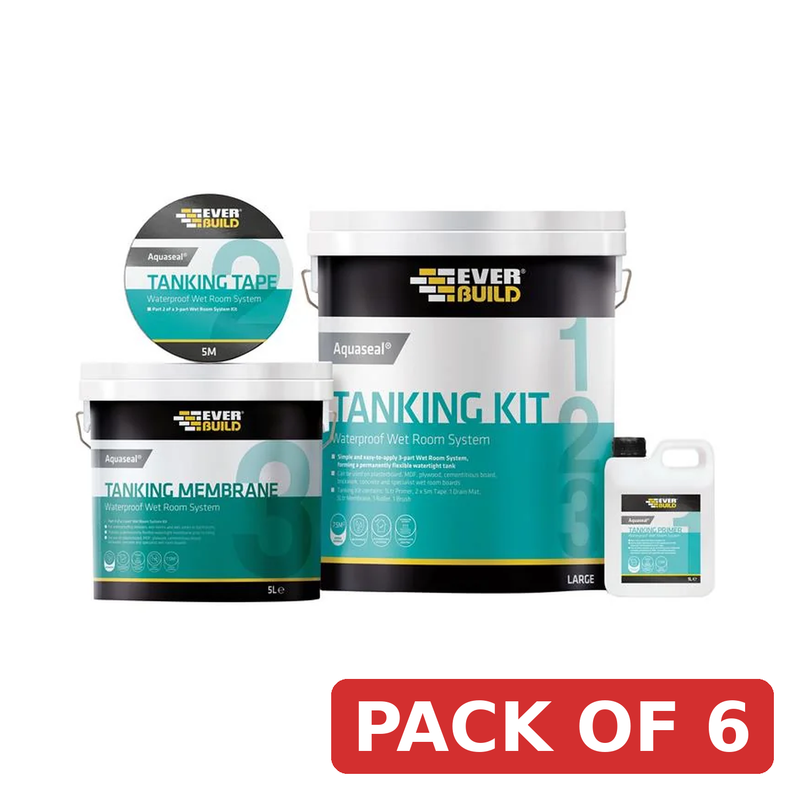Everbuild Sika Aquaseal Wet Room System Kit 4.5m² - 487891 set