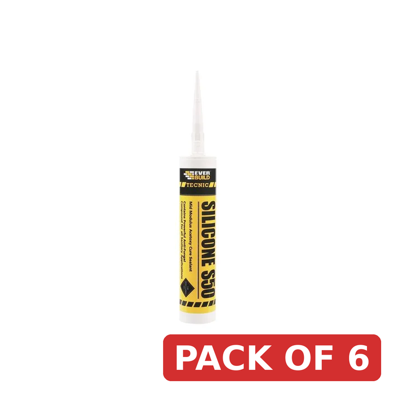 Everbuild Sika Tecnic Silicone S50 Translucent 310ml - 486431