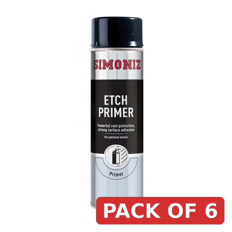 Simoniz Etch Primer Spray 500ml - Rust Protection for Polished Metal