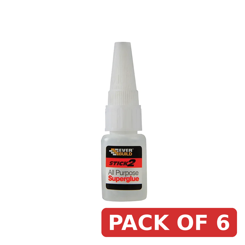 Everbuild Sika Stick 2 All Purpose Superglue Bottle 5g - 483374