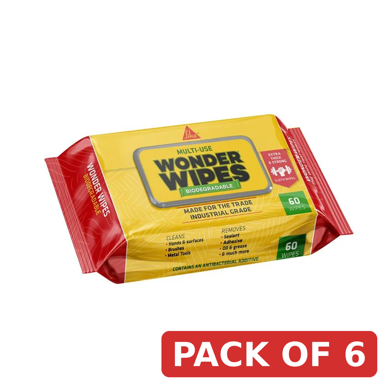 Everbuild Sika Wonder Wipes Biodegradable x 60 - 780111