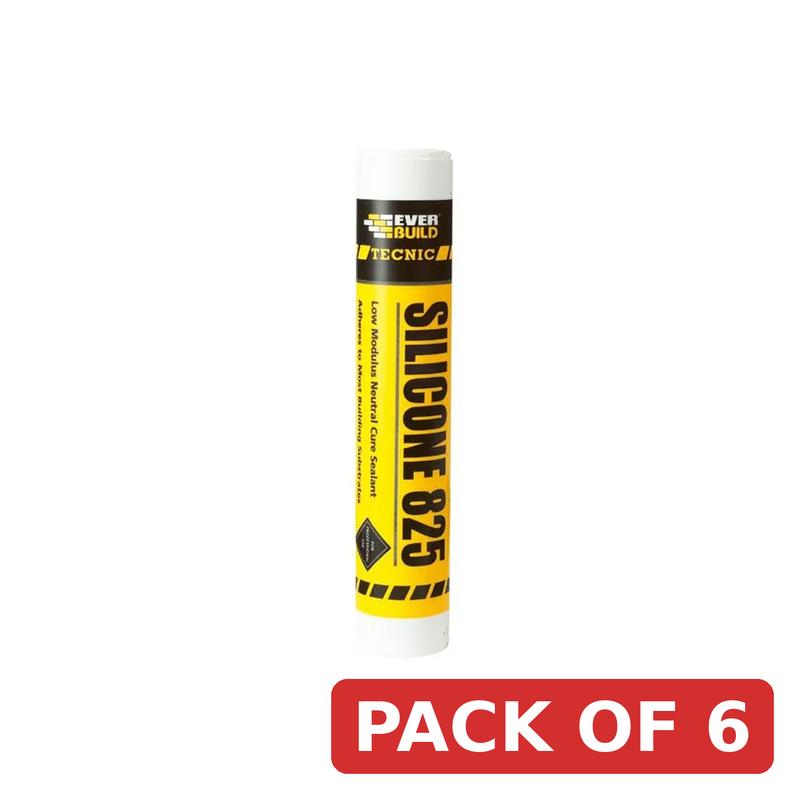 Everbuild Sika Tecnic Silicone 825 Black 380ml - 467204