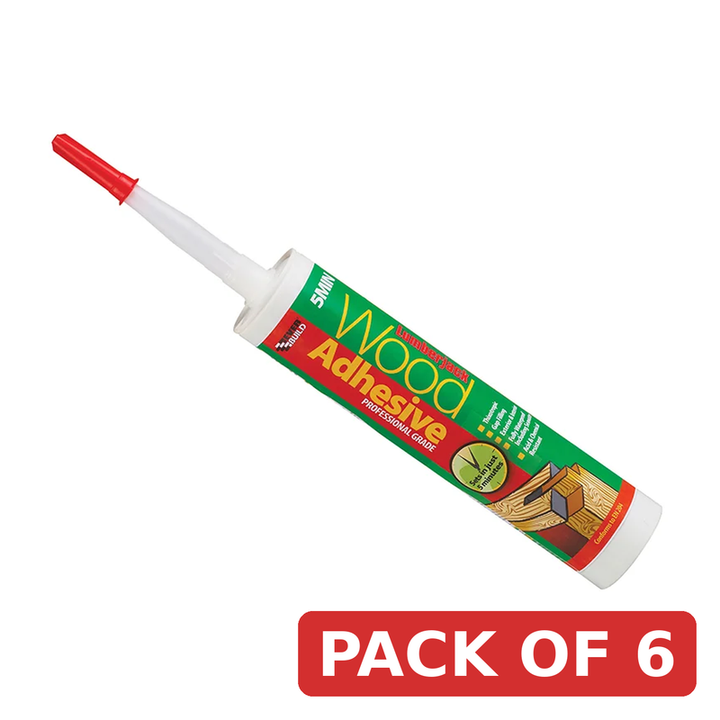 Everbuild Sika Lumberjack 5min Polyurethane Wood Adhesive Gel 310ml