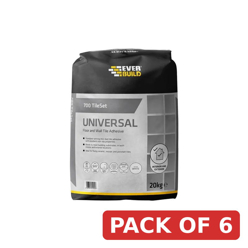 Everbuild Sika 700 TileSet Universal Grey 20kg - 678329
