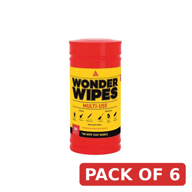 Everbuild Sika Wonder Wipes Tub x 100 - 467442