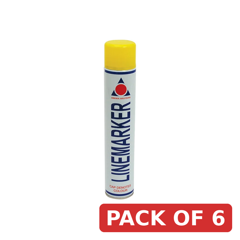 Aerosol 0900 Line Marking Spray Paint Yellow 750ml - 0900