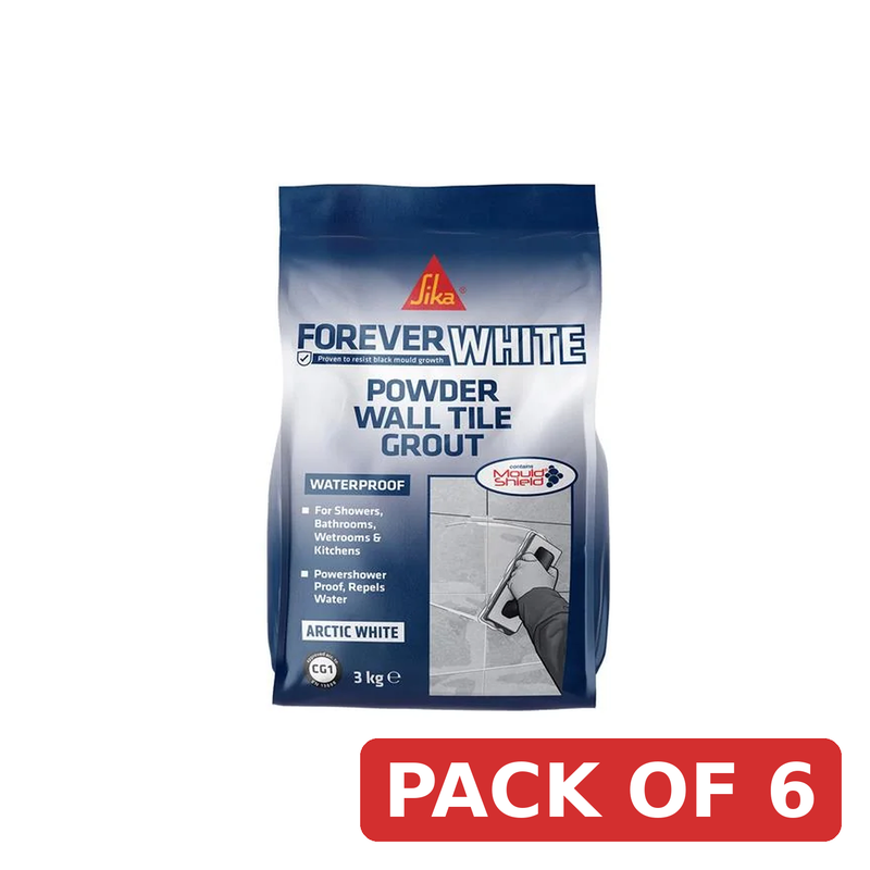Everbuild Sika Sika® Forever White Powder Wall Tile Grout 3kg - 852167