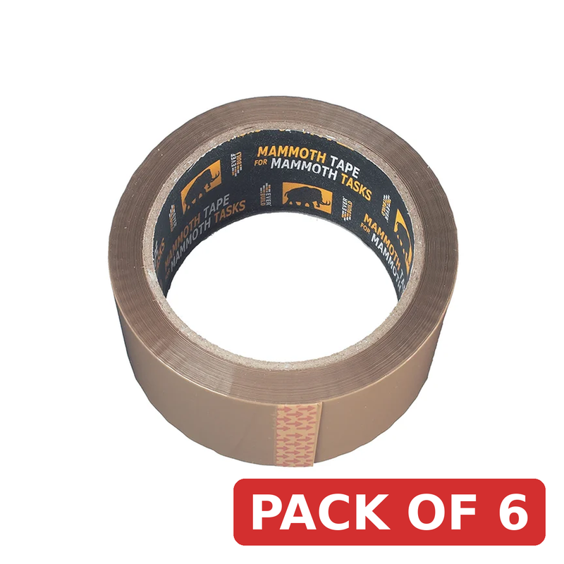 Everbuild Sika Labelled Packing Tape Brown 48mm x 50m - 488640