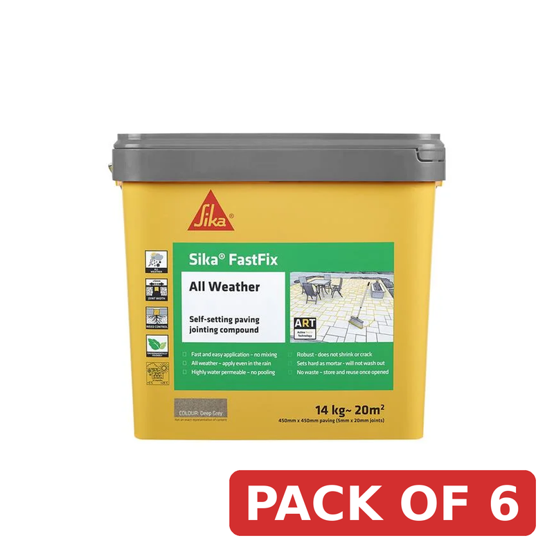 Everbuild Sika Sika® FastFix All Weather Charcoal 15kg - 626733