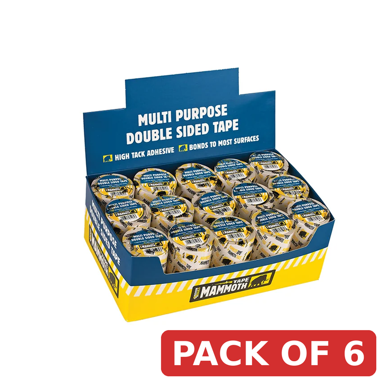 Everbuild Sika Double-Sided Tape 50mm x 5m Display 30 Pieces - 488737