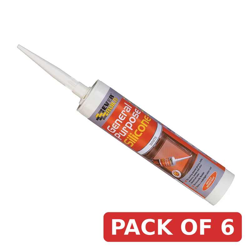 Everbuild Sika General Purpose Silicone Clear 280ml - 467060